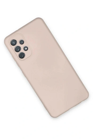 LitaeTrend Samsung Galaxy A72 Kılıf Nano içi Kadife Silikon - Pudra - Resim 2