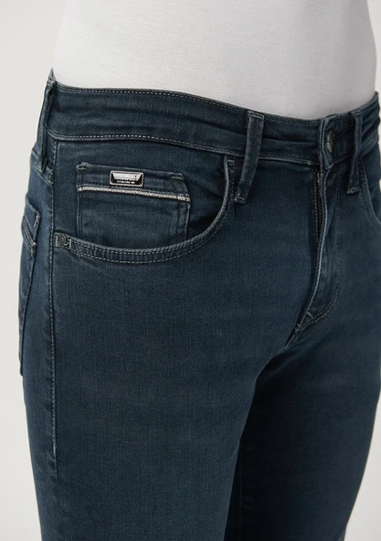 M0035126972 MAVİ PANTOLON MARCUS DARK FOGGY MAVİ JET BLACK - Resim 6