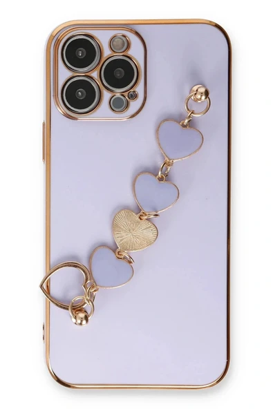 LitaeTrend iPhone 13 Pro Max Kılıf Esila Silikon - Lila - Resim 2