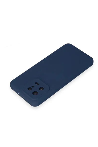 LitaeTrend Xiaomi Mi 13 Kılıf Nano içi Kadife Silikon - Lacivert - Resim 3