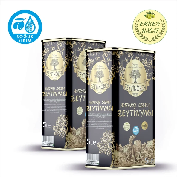 Zeytinören 10 Lt Natürel Sızma Soğuk Sıkım Zeytinyağı ürün görseli