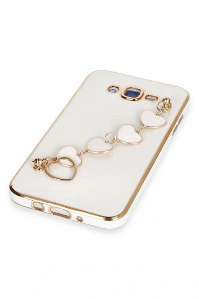 LitaeTrend Samsung Galaxy J7 Kılıf Esila Silikon - Beyaz - Resim 4