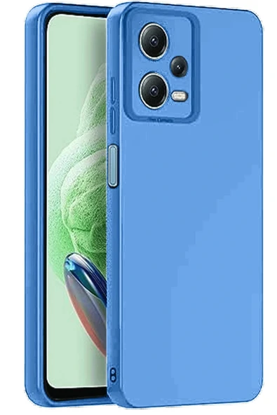 LitaeTrend Xiaomi Redmi Note 12 Pro 5G Kılıf Nano içi Kadife Silikon - Mavi - Resim 5