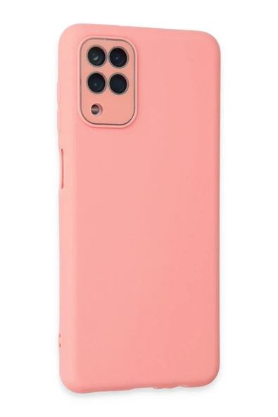 LitaeTrend Samsung Galaxy A22 Kılıf Lansman Glass Kapak - Pembe - Resim 2