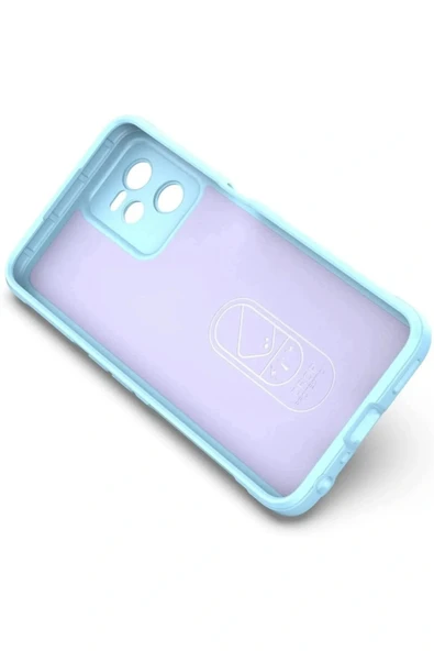 LitaeTrend Realme C35 Kılıf Optimum Silikon - Sky Blue - Resim 4