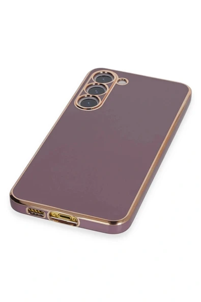 LitaeTrend Samsung Galaxy S23 Kılıf Volet Silikon - Mor - Resim 4