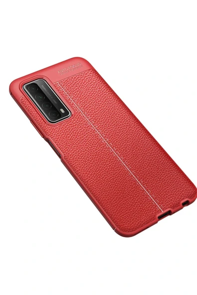 LitaeTrend Huawei P Smart 2021 Kılıf Auto Focus Kapak - Kırmızı - Resim 2