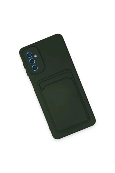 LitaeTrend Samsung Galaxy A14 4G Kılıf Kelvin Kartvizitli Silikon - Koyu Yeşil - Resim 3
