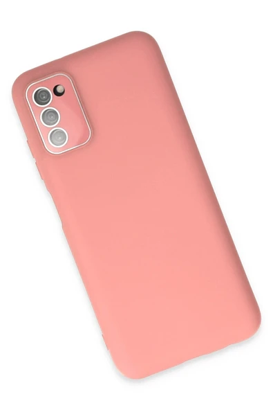 LitaeTrend Samsung Galaxy A03S Kılıf Lansman Glass Kapak - Pembe - Resim 3