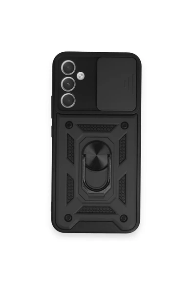 LitaeTrend Samsung Galaxy A54 5G Kılıf Pars Lens Yüzüklü Silikon - Siyah ürün görseli 1