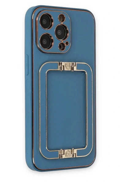 LitaeTrend iPhone 13 Pro Kılıf Coco Elit Kapak - Mavi - Resim 2