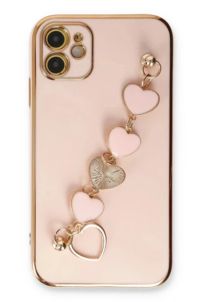 LitaeTrend iPhone 12 Kılıf Esila Silikon - Pudra - Resim 2