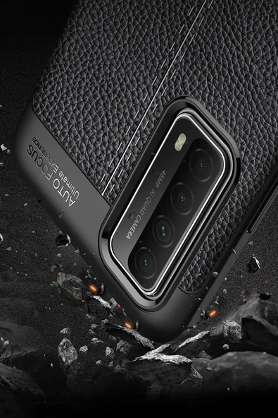 LitaeTrend Huawei P Smart 2021 Kılıf Auto Focus Kapak - Kırmızı - Resim 3