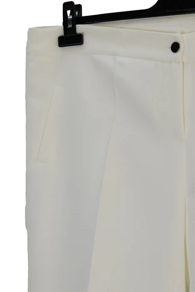 P3103 GİZEMLİ PANTOLON ÇİFT FLATOLU DAR PAÇA BATTAL - Resim 4