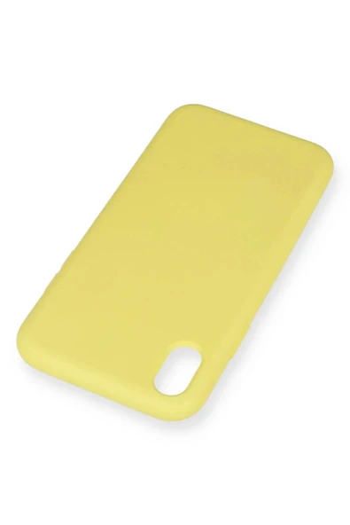 LitaeTrend iPhone XR Kılıf Nano içi Kadife Silikon - Sarı - Resim 3