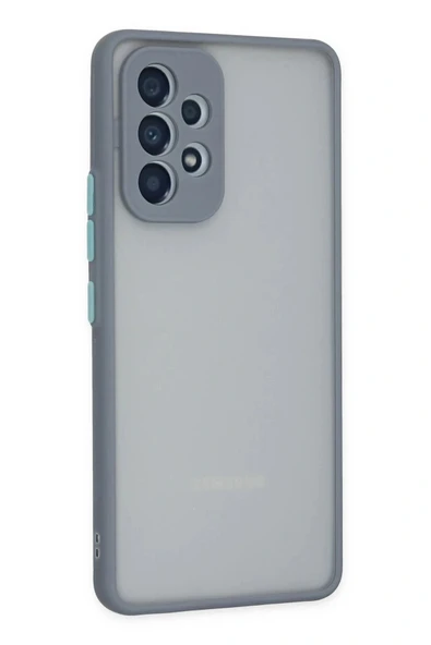 LitaeTrend Samsung Galaxy A53 5G Kılıf Montreal Silikon Kapak - Gri - Resim 3