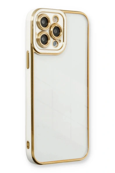 LitaeTrend iPhone 13 Pro Max Kılıf Liva Lens Silikon - Beyaz ürün görseli 1