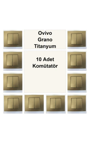 Ovivo Titanyum Komütatör ( ikili anahtar ) - 10 Adet ürün görseli