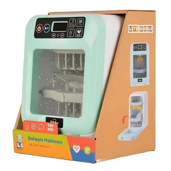 Dokunmatik Ekranlı ve Sesli Oyuncak Bulaşık Makinesi - Resim 3