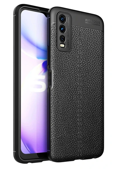 LitaeTrend Vivo Y11S Kılıf Auto Focus Kapak - Siyah ürün görseli 1