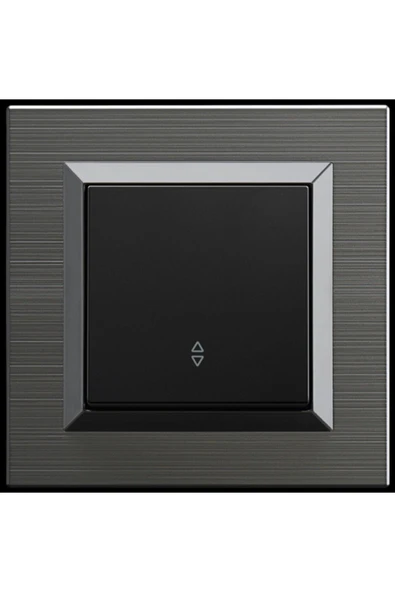 Ovivo Quantum Manyetik Gri+siyah Vavien Anahtar + Çerçeve Dahil - 1 Adet ürün görseli 1