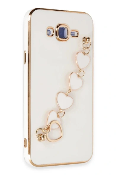 LitaeTrend Samsung Galaxy J7 Kılıf Esila Silikon - Beyaz - Resim 2