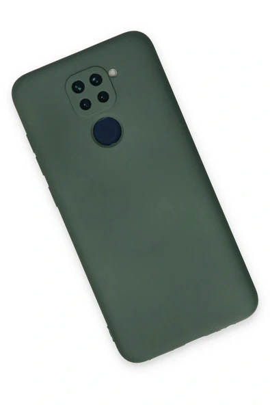 LitaeTrend Xiaomi Redmi Note 9 Kılıf Nano içi Kadife Silikon - Koyu Yeşil - Resim 2