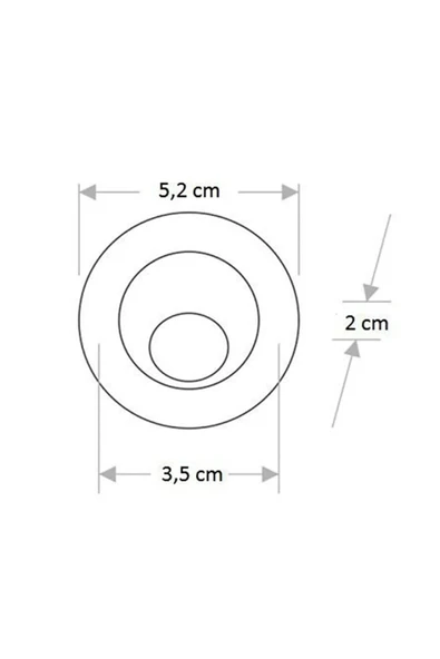 Ct-5268 Yıldız Led Spot [hareketli Satin] 1,5w Günışığı Niş Spotu Alçıpan Spotu Tv Ünitesi Spotu - Resim 3