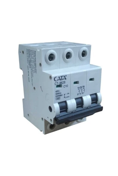 CT-9628 10 amper Sigorta C TİPİ / TRİFAZE / 4.5 kA ürün görseli