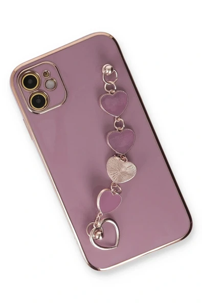 LitaeTrend iPhone 12 Kılıf Esila Silikon - Mor - Resim 2