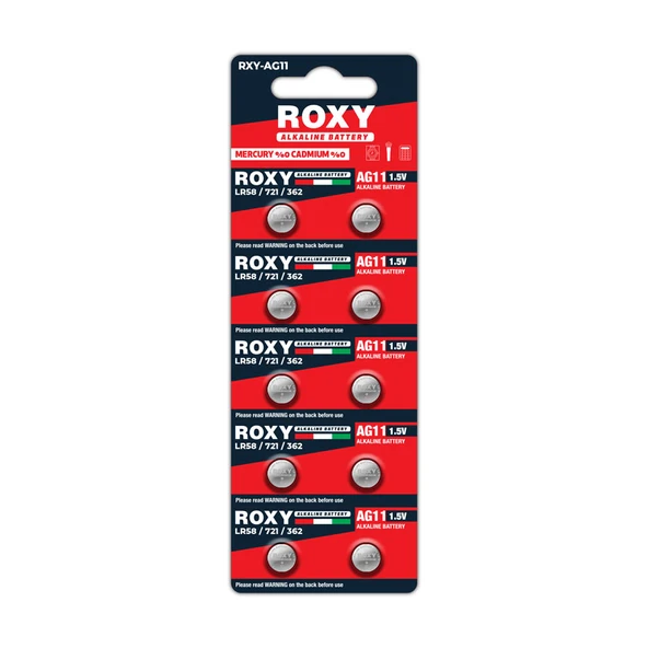 AG11 LR58/LR721/362 21 Mah Alkalin Düğme Pil 10 Lu Paket (7474) ürün görseli