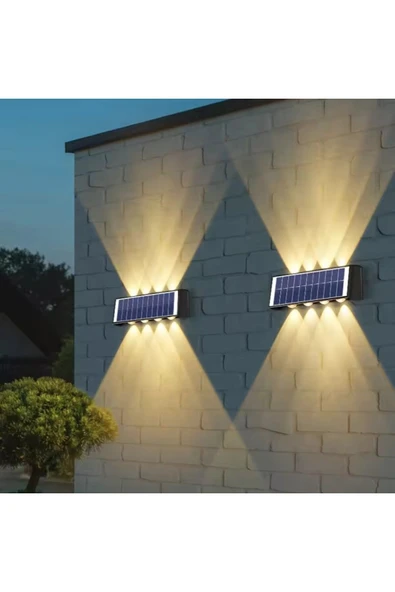 Güneş Enerjili Led Aplik CT-8010 - Solar Enerjili Bahçe Aydınlatma ürün görseli