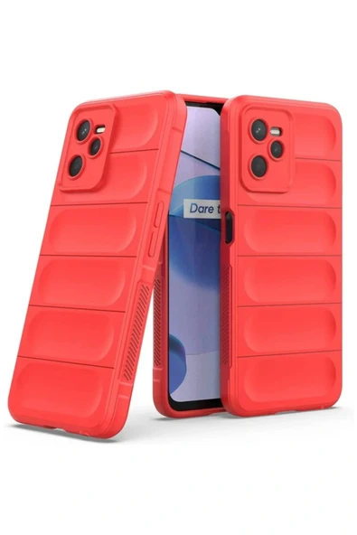 LitaeTrend Realme C35 Kılıf Optimum Silikon - Kırmızı - Resim 2
