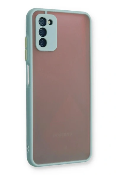 LitaeTrend Samsung Galaxy A03S Kılıf Montreal Silikon Kapak - Turkuaz - Resim 2