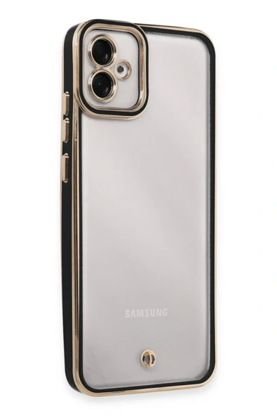 LitaeTrend Samsung Galaxy A04E Kılıf Liva Lens Silikon - Siyah - Resim 2