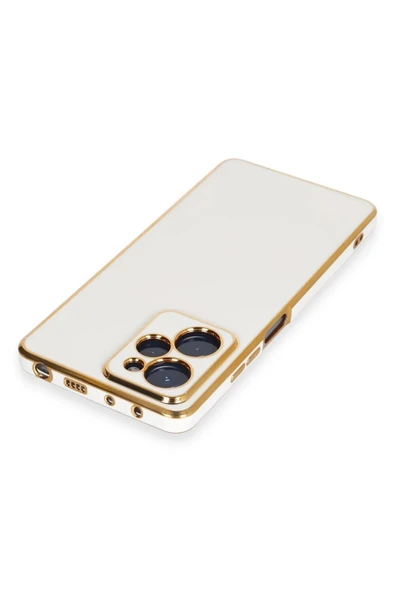 LitaeTrend Xiaomi Poco X5 Pro 5G Kılıf Volet Silikon - Beyaz - Resim 3