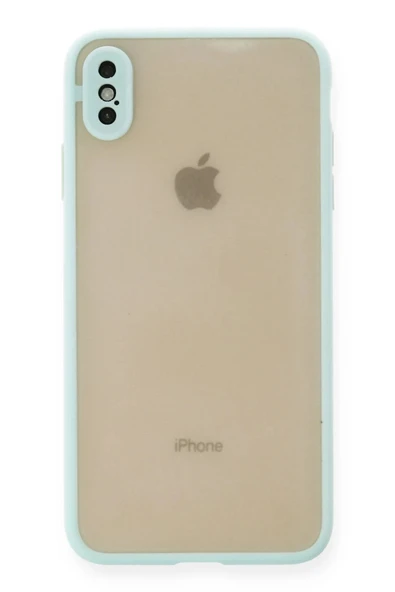 LitaeTrend iPhone XS Max Kılıf Montreal Silikon Kapak - Turkuaz ürün görseli 1