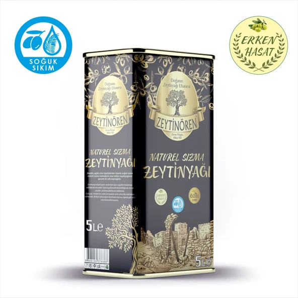 Zeytinören 5 Lt Natürel Sızma Soğuk Sıkım Zeytinyağı ürün görseli