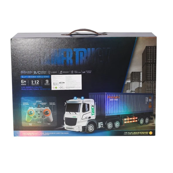 HJ8006-1  Kumandalı Konteyner Tır -Gepettoys - Resim 3