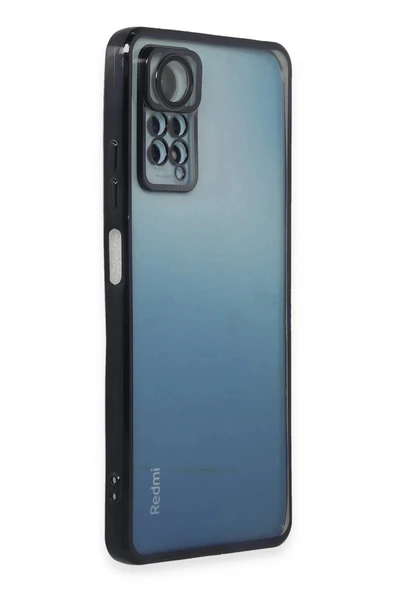 LitaeTrend Xiaomi Redmi Note 12 Pro 4G Kılıf Lensli Silikon - Siyah - Resim 2