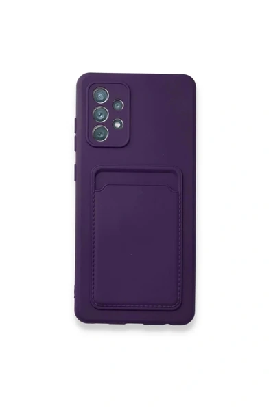 LitaeTrend Samsung Galaxy A53 5G Kılıf Kelvin Kartvizitli Silikon - Derin Mor ürün görseli 1