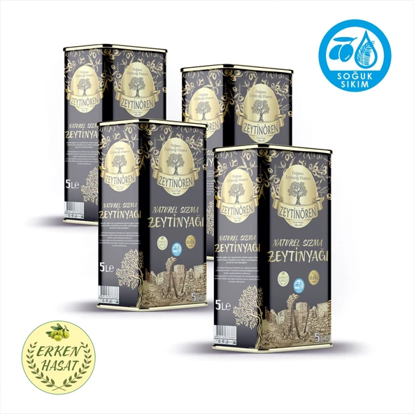Zeytinören 20 Lt Natürel Sızma Soğuk Sıkım Zeytinyağı ürün görseli