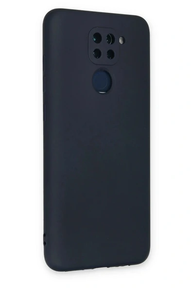 LitaeTrend Xiaomi Redmi Note 9 Kılıf Nano içi Kadife Silikon - Lacivert - Resim 3