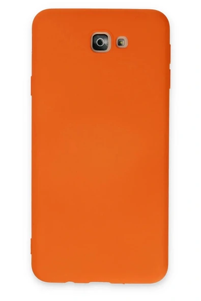 LitaeTrend Samsung Galaxy J7 Prime Kılıf Nano içi Kadife Silikon - Turuncu ürün görseli 1