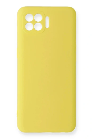 LitaeTrend Oppo Reno 4 Lite Kılıf Nano içi Kadife Silikon - Sarı ürün görseli 1