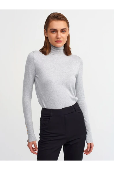 1268 DİLVİN BALIKÇI YAKA YIRMAÇLI KAZAK - Resim 2