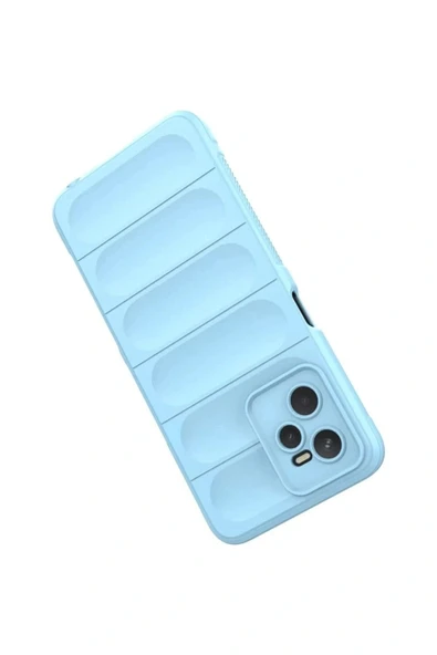 LitaeTrend Realme C35 Kılıf Optimum Silikon - Sky Blue - Resim 5