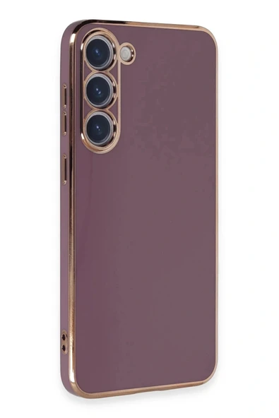 LitaeTrend Samsung Galaxy S23 Kılıf Volet Silikon - Mor - Resim 2