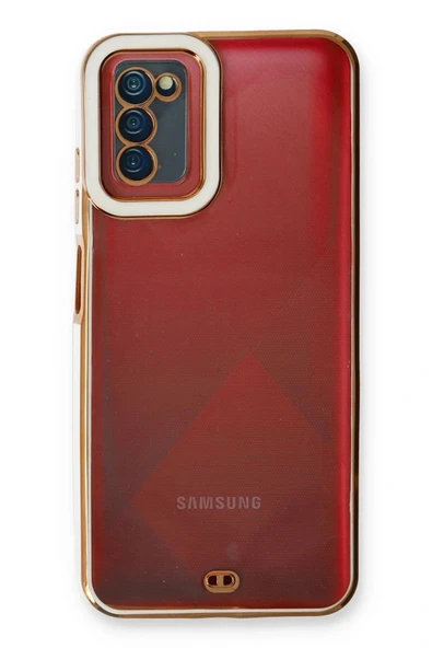LitaeTrend Samsung Galaxy A03S Kılıf Liva Lens Silikon - Beyaz - Resim 2