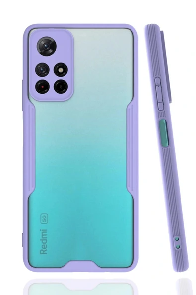 LitaeTrend Xiaomi Redmi Note 11T Kılıf Platin Silikon - Lila ürün görseli 1